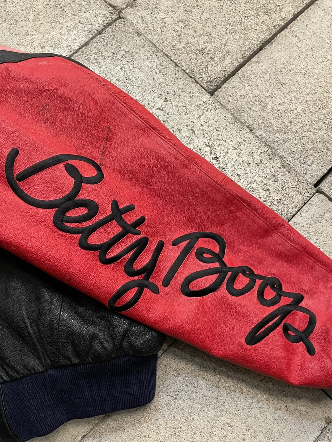 90s 빈티지 베티 붑 레더 봄버 자켓 상품이미지7