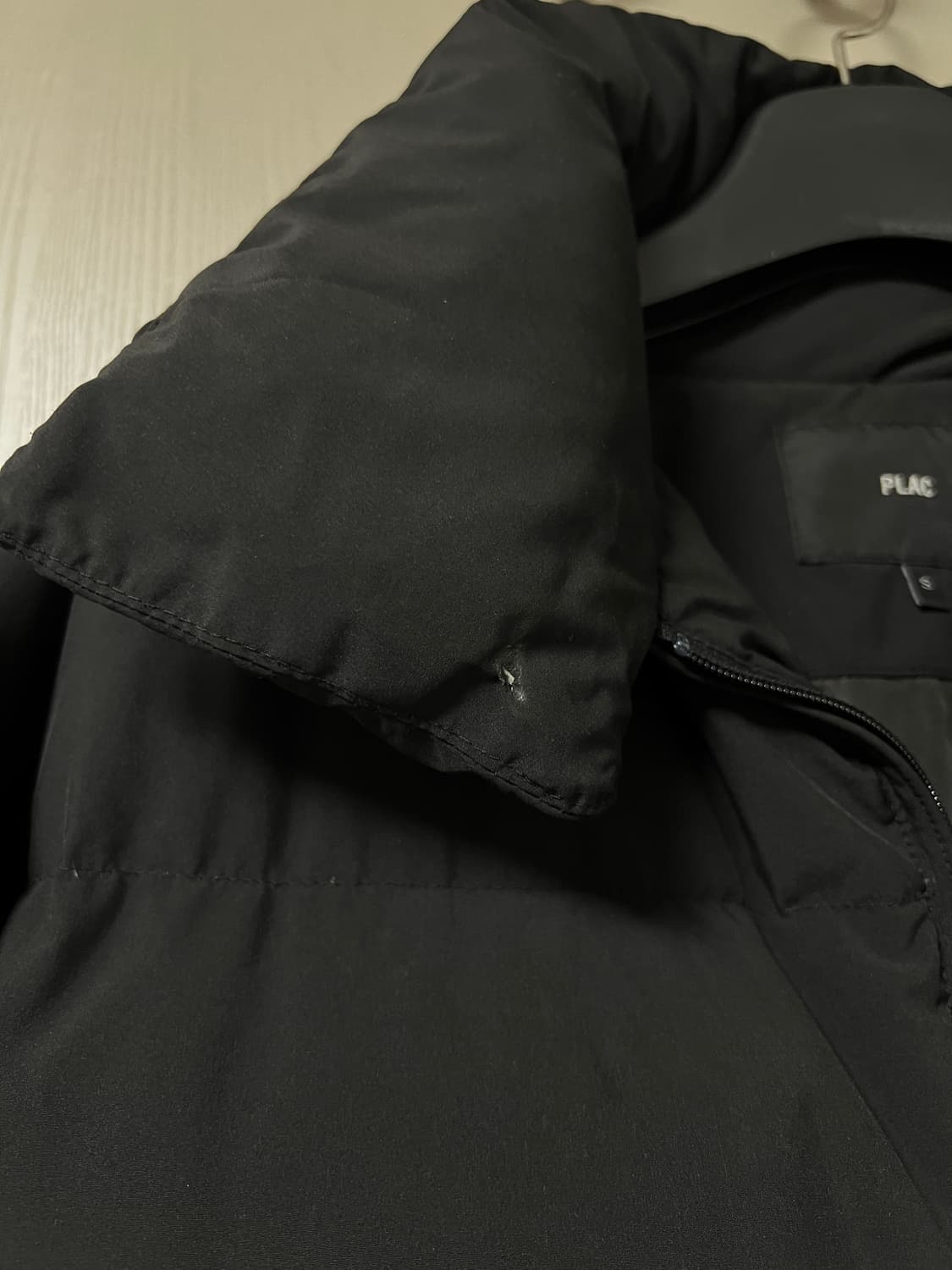 PLAC 플랙  블랙 오버핏 패딩 점퍼 상품이미지4