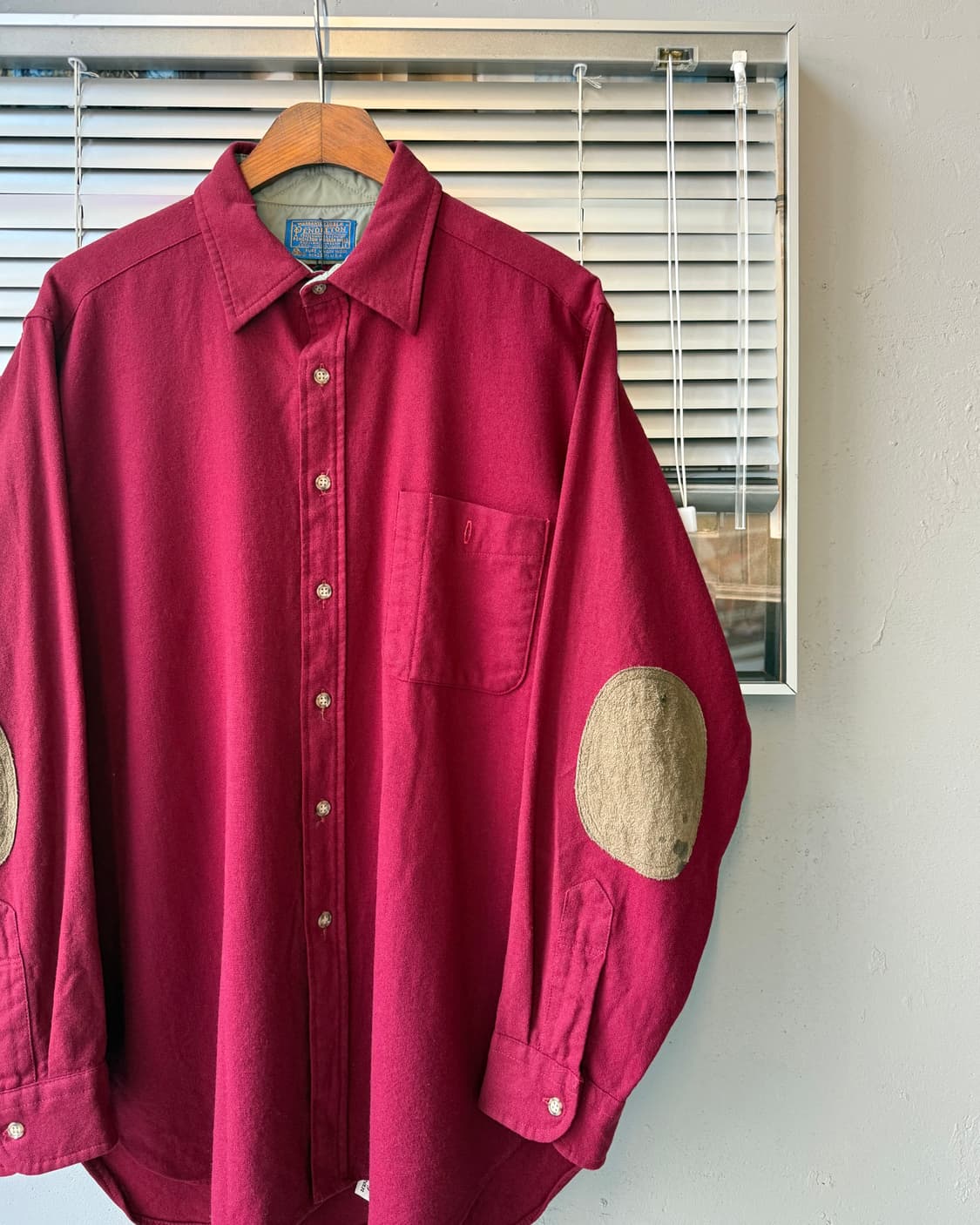 Pendleton 70-80s USA elbow patch shirt 상품이미지2