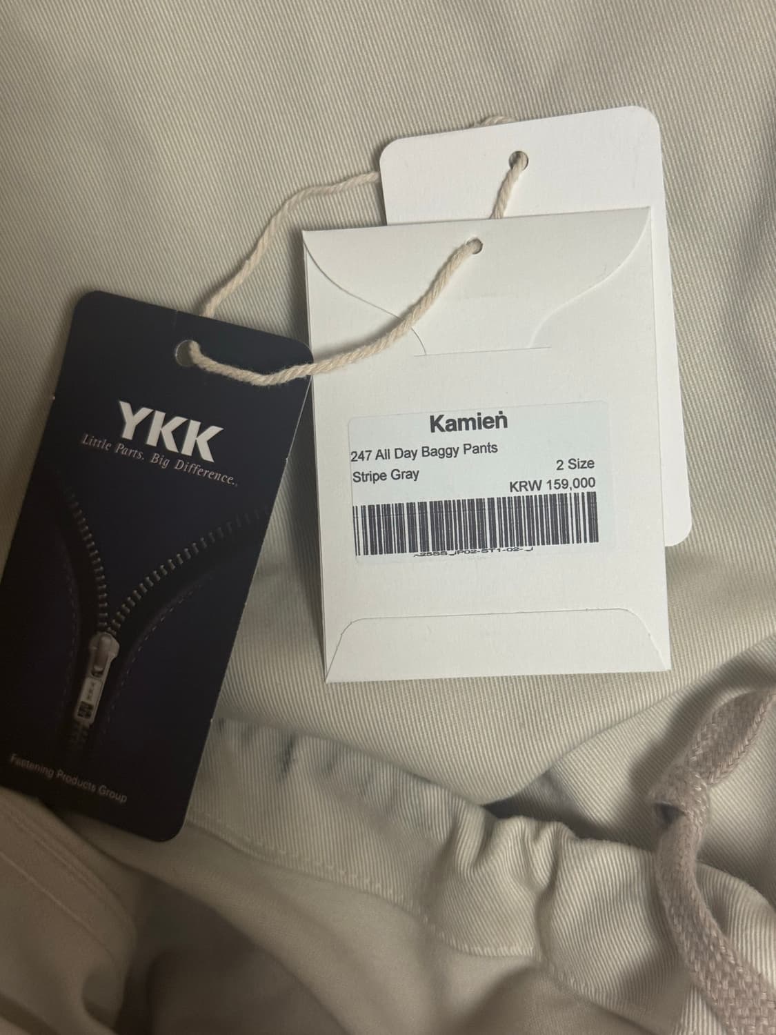 2사이즈 카미엔 247 올데이 배기팬츠 상품이미지3