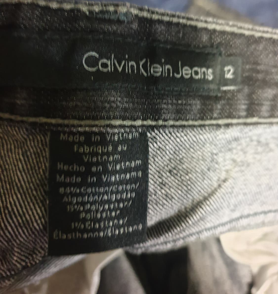 (빈티지) 캘빈클라인 진 해외판 스트레치 데님팬츠 흑청 (32) 상품이미지4