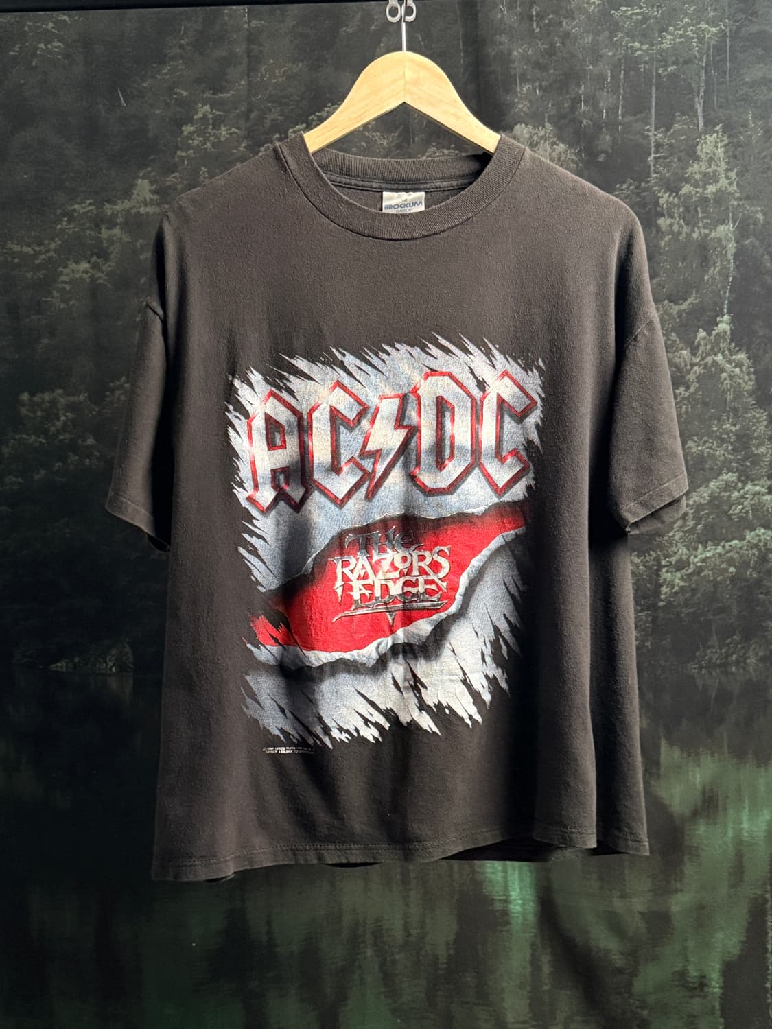(XL) 90s AC/DC Razors Edge 투어 밴드티 상품이미지1