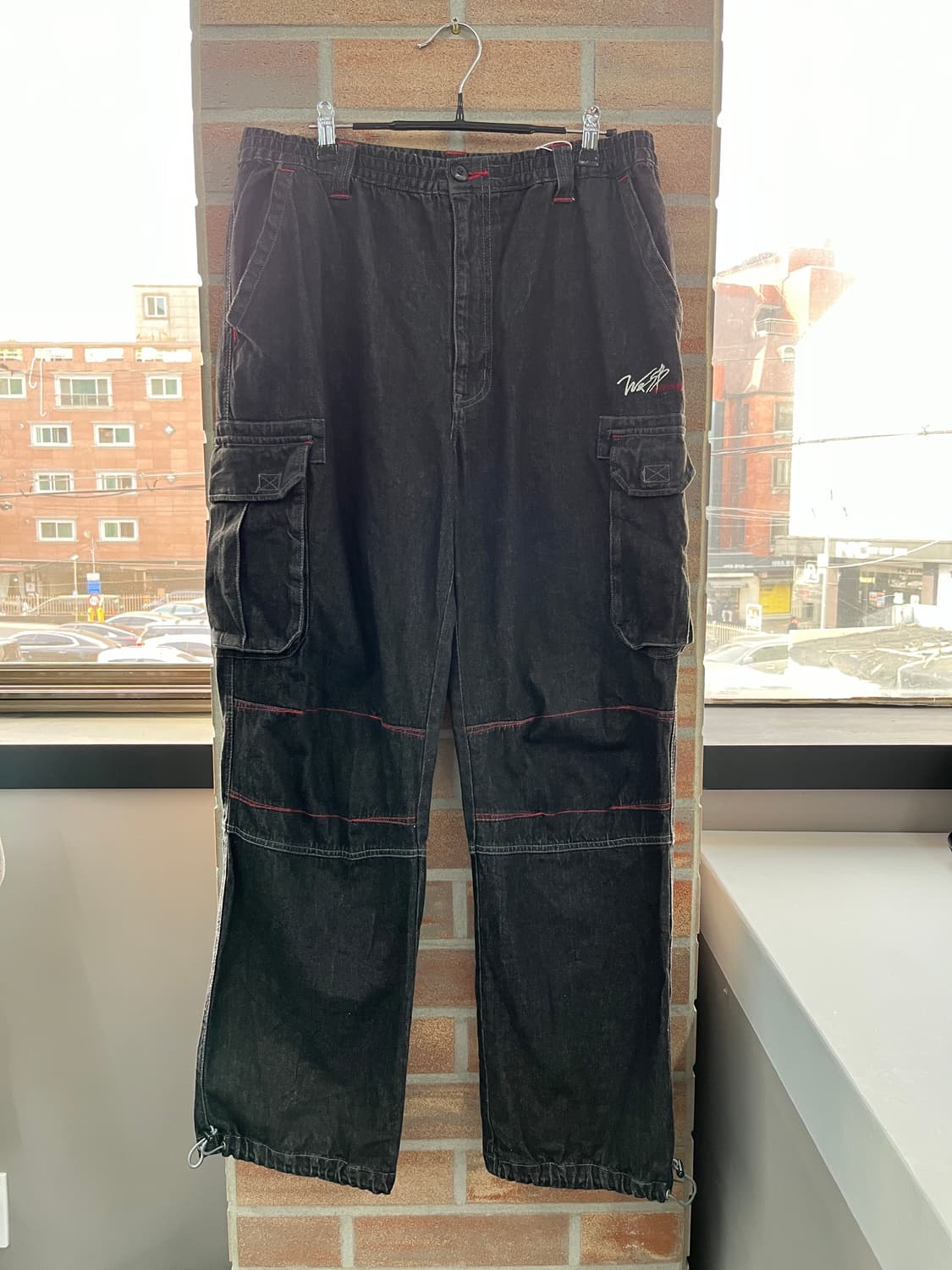 빈티지 카고 흑청 데님 팬츠  상품이미지7