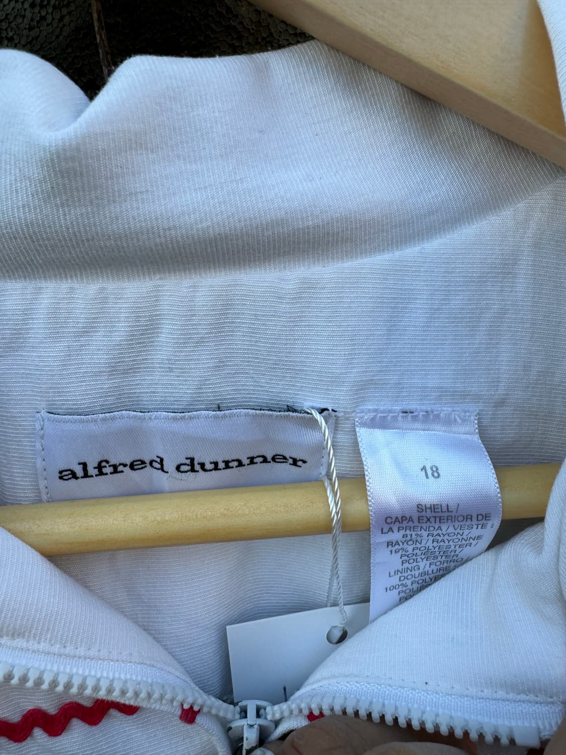 Alfred dunner 빈티지 자수 스윙톱 자켓 화이트 상품이미지6