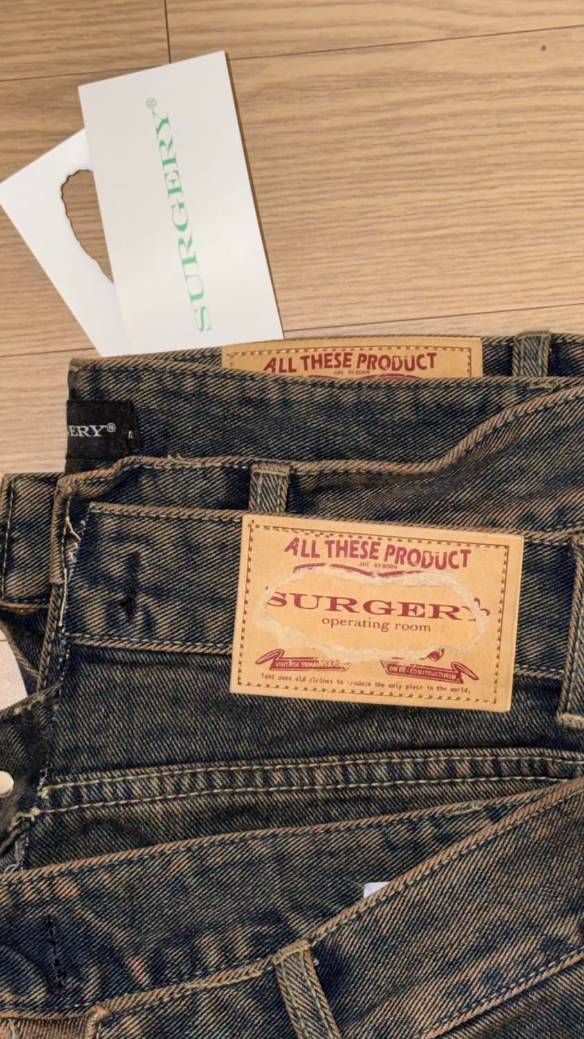 써저리 yoonseul long length double jeans 상품이미지3