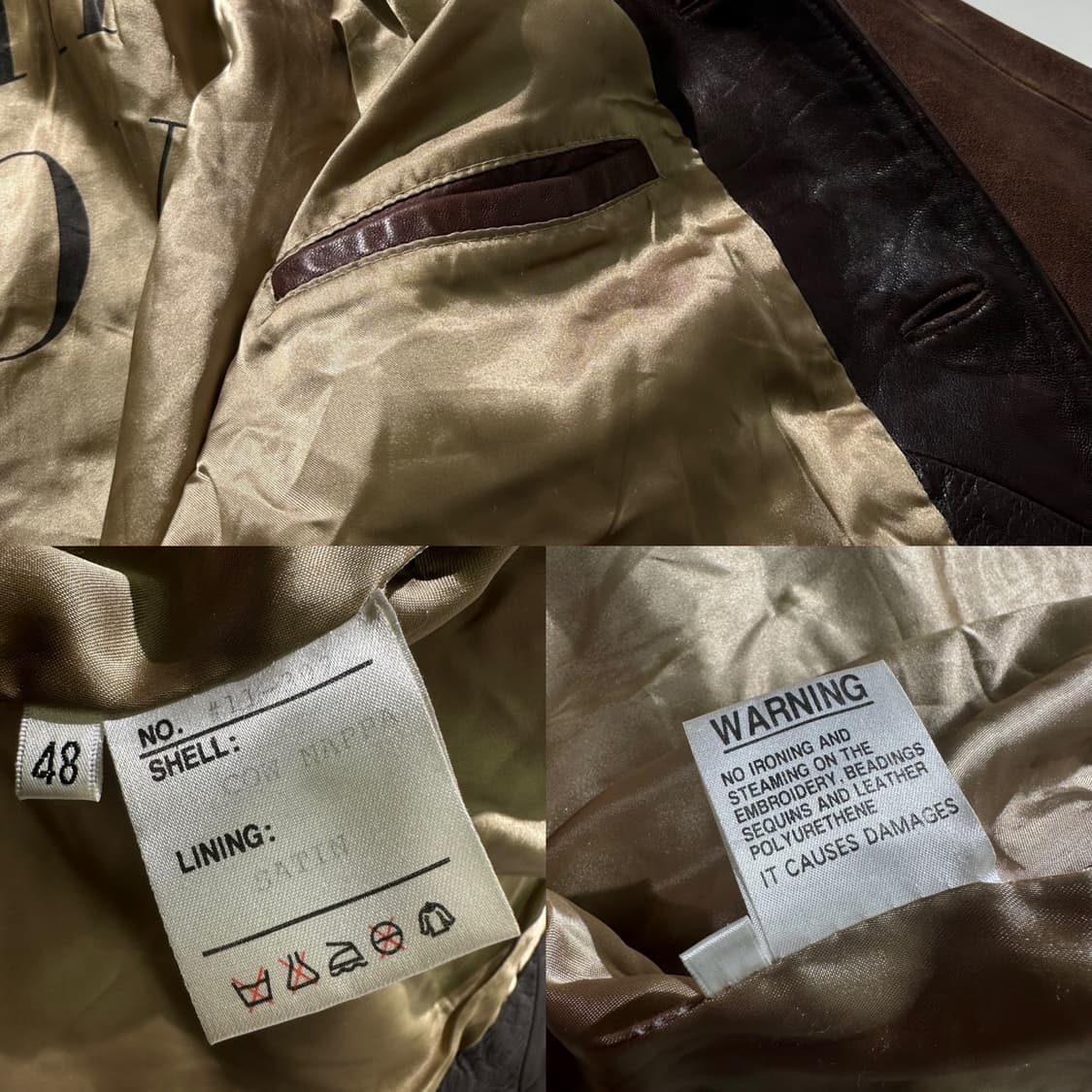 Via Nuova 카우 나파레더 스티치 웨스턴 자켓 상품이미지10