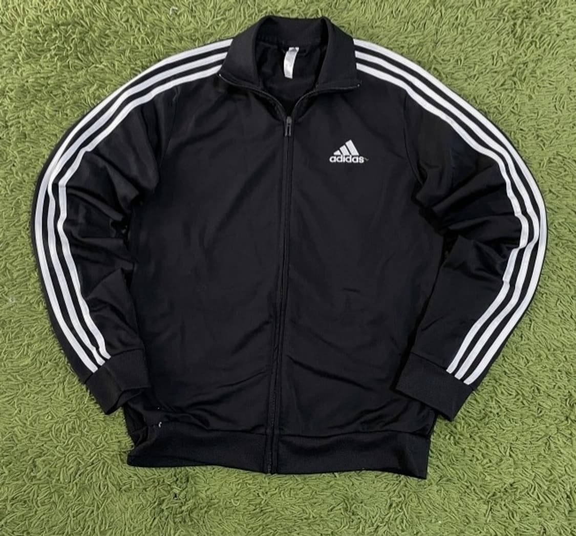 아디다스 블랙 검흰 트랙탑 져지집업 95/M 상품이미지1
