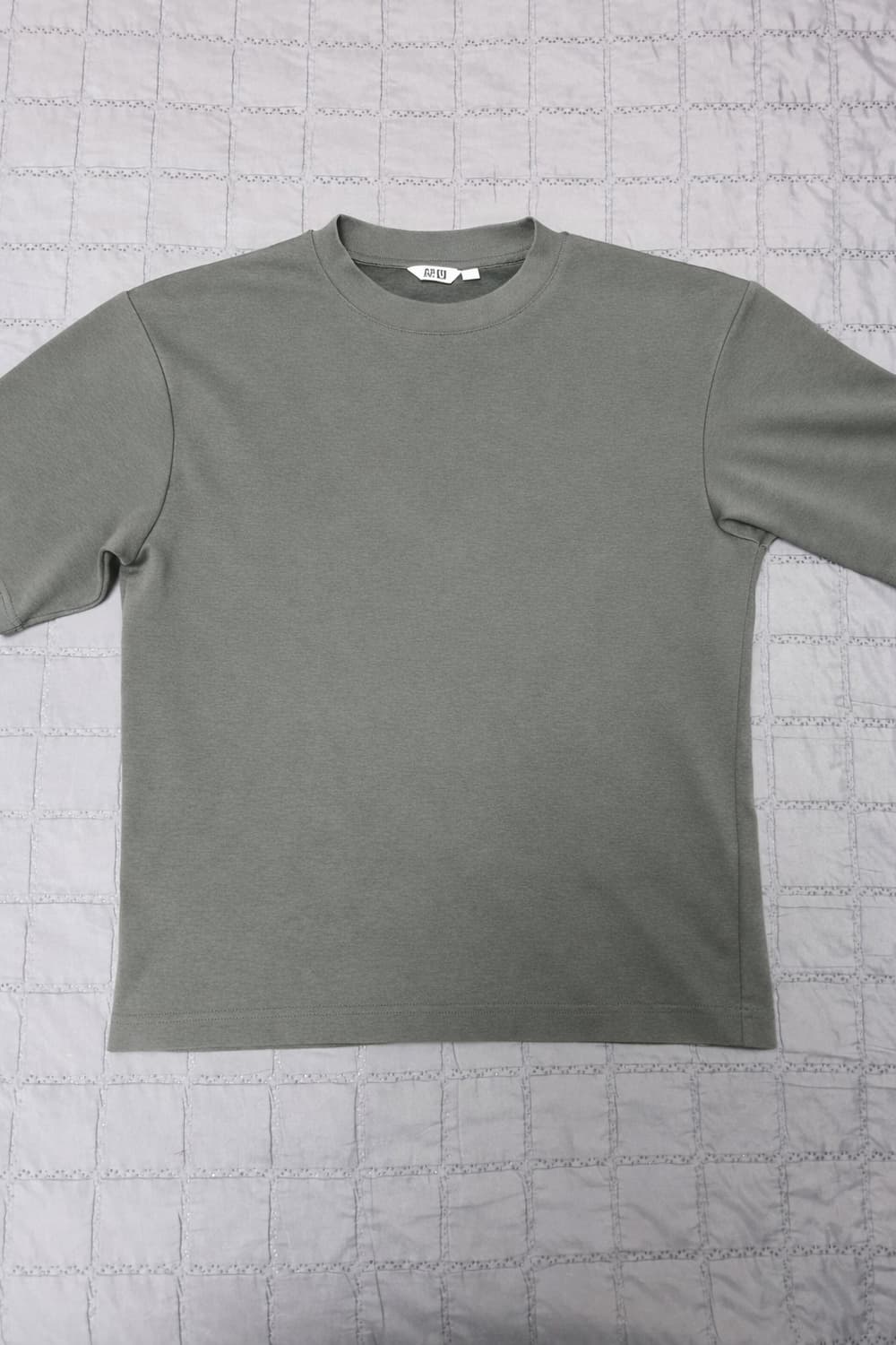 유니클로 에어리즘 오버사이즈 크루넥T 반팔 상품이미지2