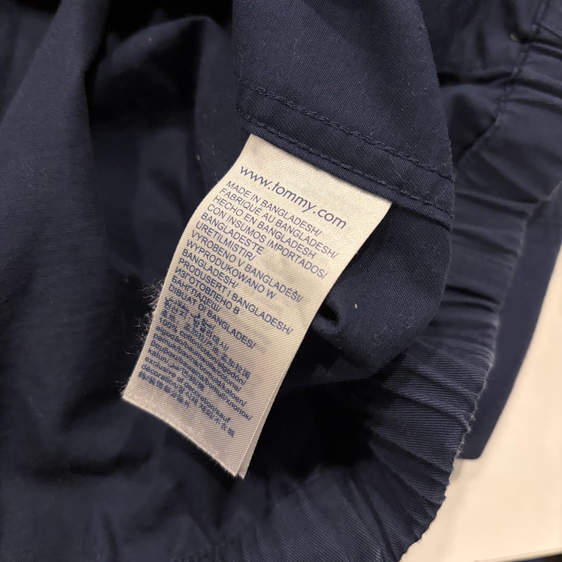 [S] 타미힐피거 진스 네이비 코튼 블루종 자켓 D48 상품이미지7
