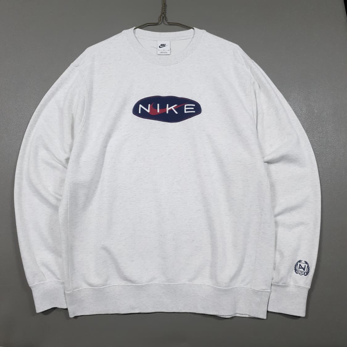 XL) 나이키 NSW 신형 23FW 프렌치테리 맨투맨 스웻셔츠 화이트 상품이미지1