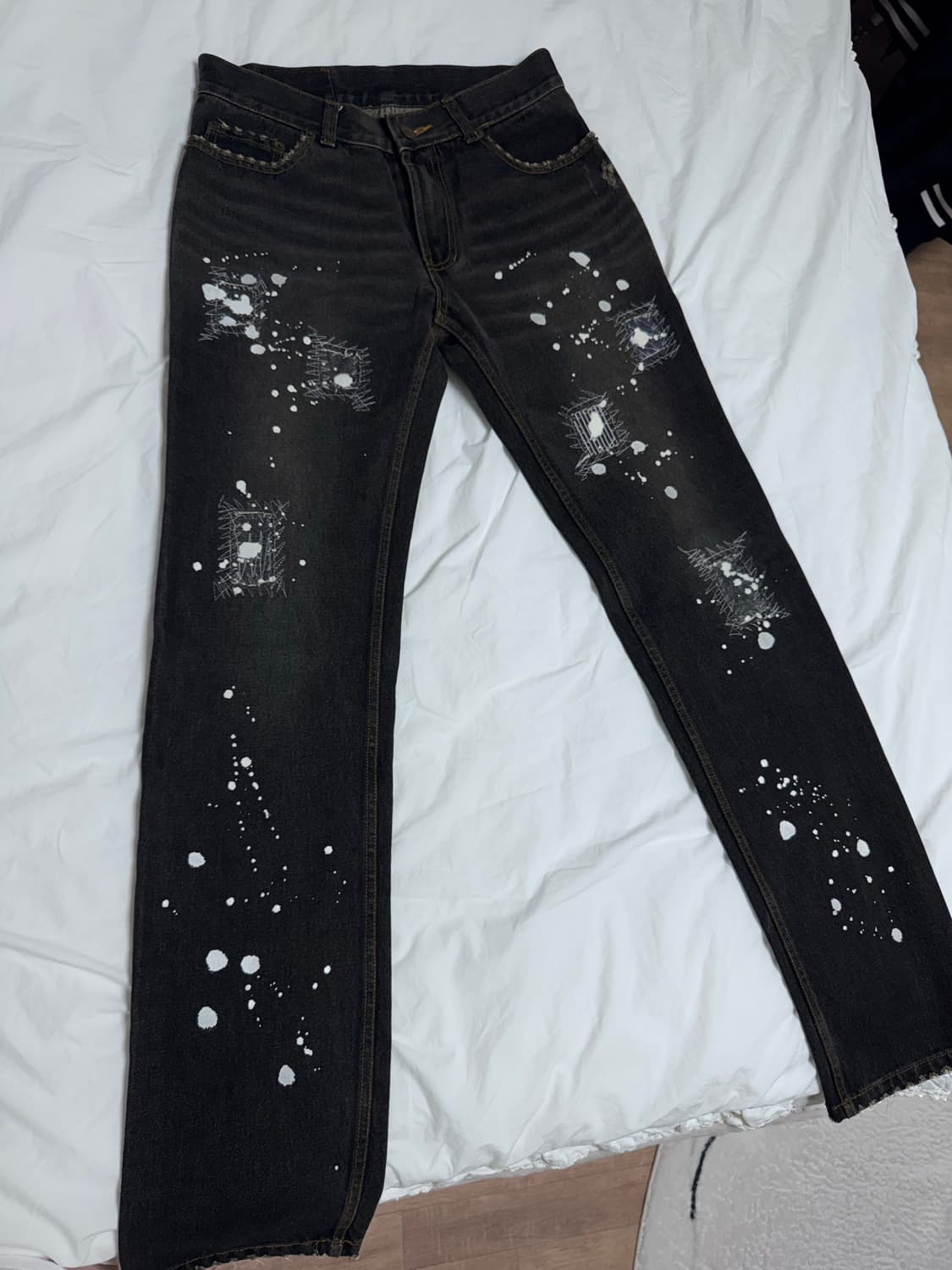 빈티지 스티치  워싱 데님 상품이미지5