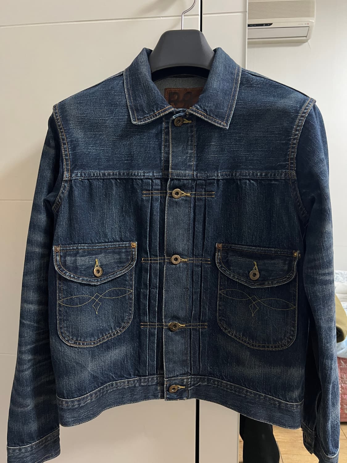 택포75) RRL 더블알엘 카우보이 셀비지 데님자켓 101j S사이즈 상품이미지1