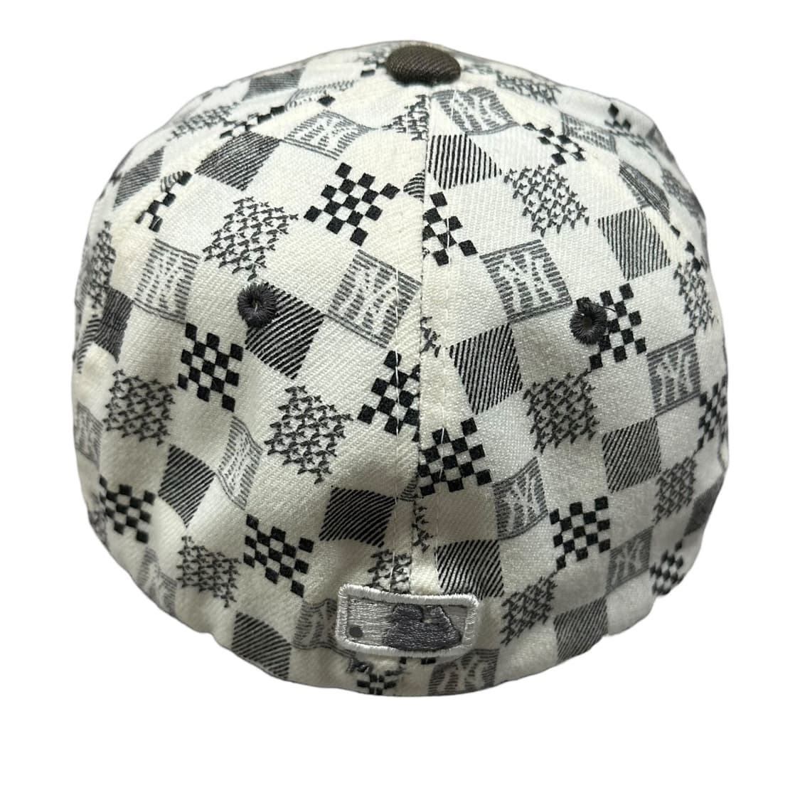 ✨ (바배) MLB 뉴욕 양키즈 화이트 체커 볼캡 모자  상품이미지2