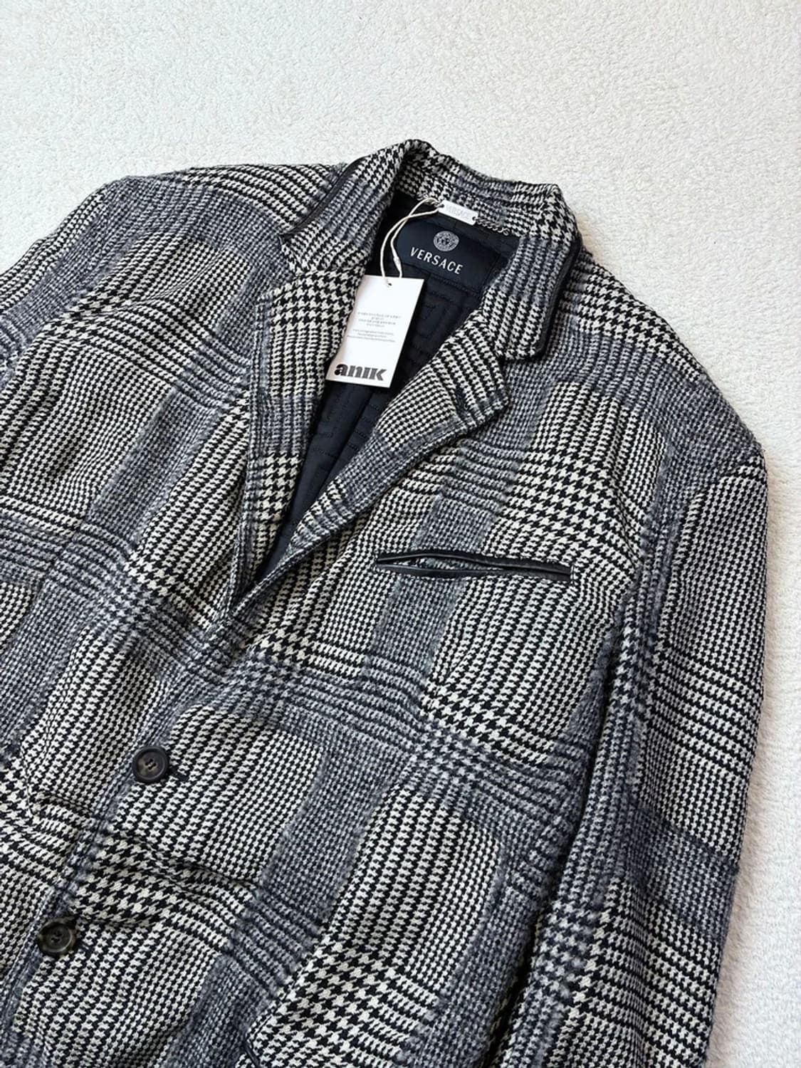 베르사체 하운드투스 체크 빈티지드 블레이저 자켓 PN5966 상품이미지2