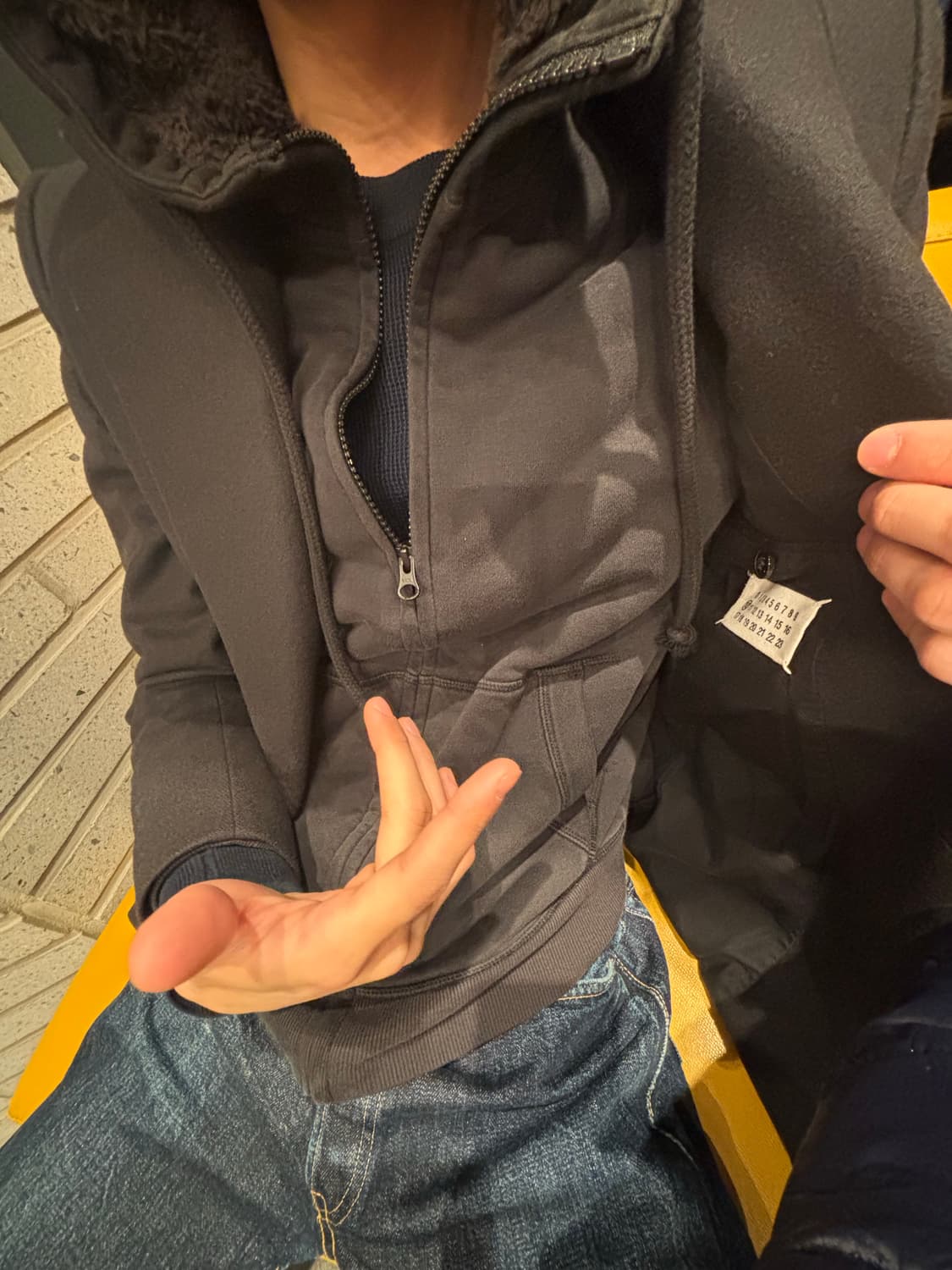 마르지엘라 11aw 블랙 테일러드 자켓 상품이미지8