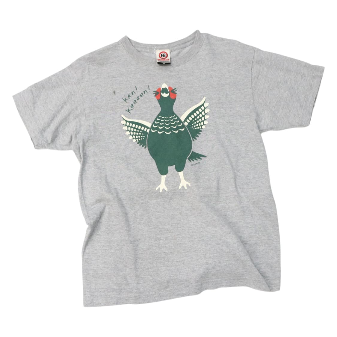 REDBROS 레드브로스 빈티지 꿩 그래픽 멜란지 그레이 반팔 티셔츠 상품이미지1