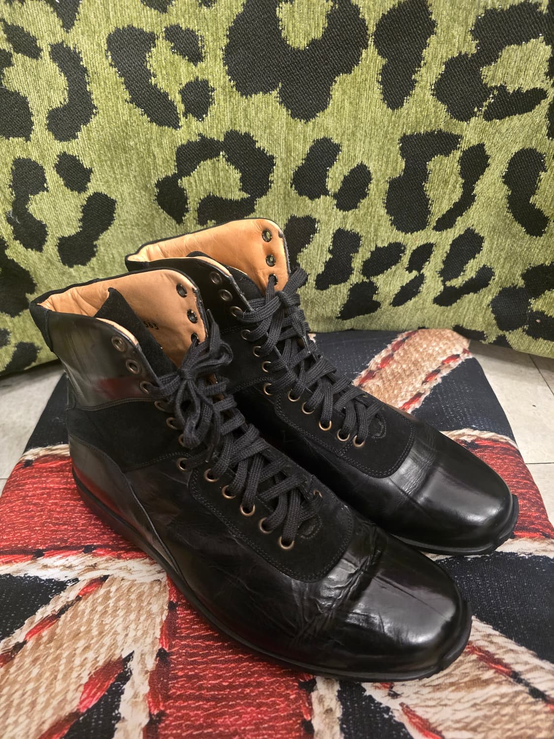 GOMMUS이탈리아 빈티지 레더 하이탑 부츠 상품이미지2