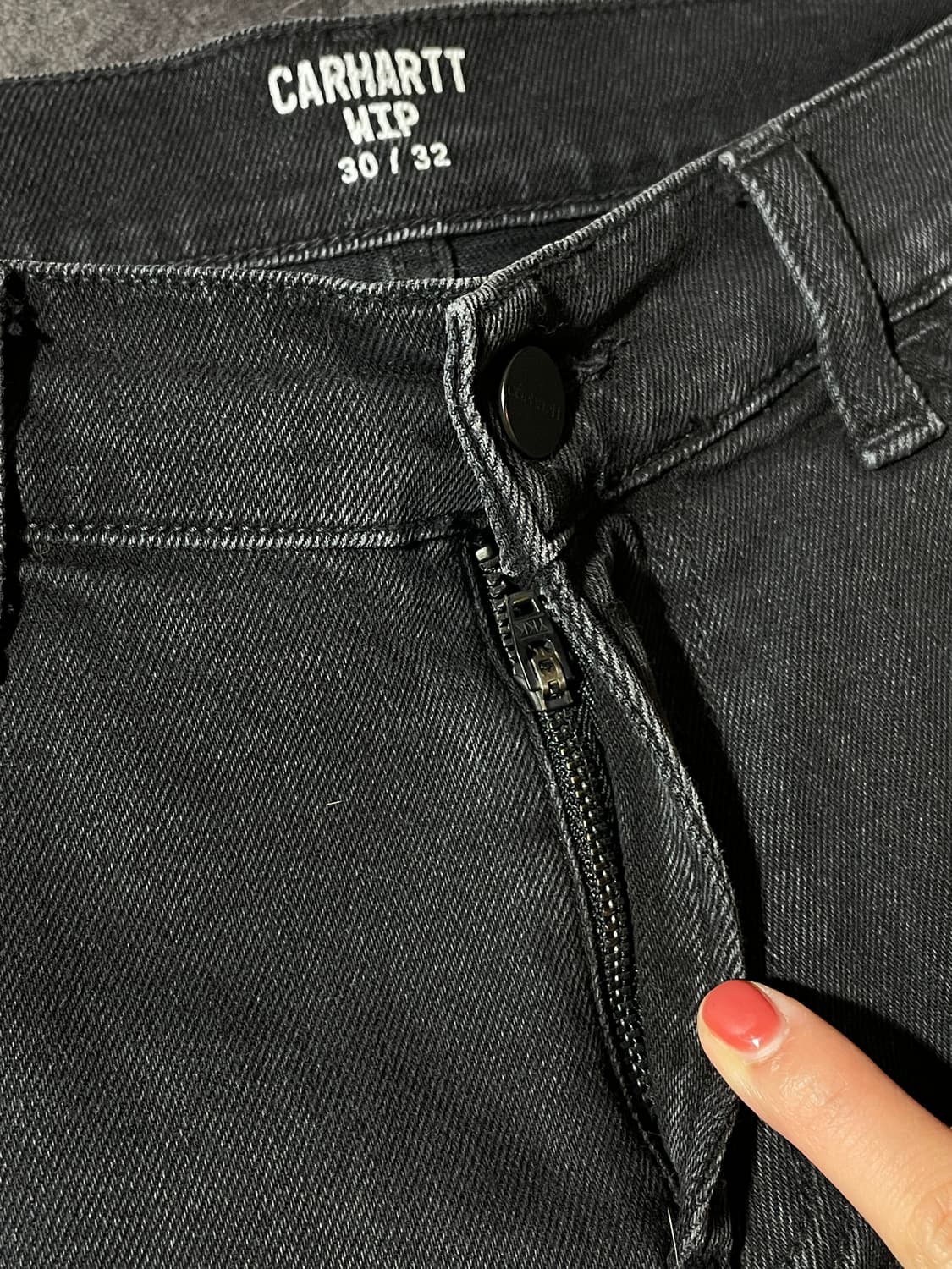 CARHARTT 칼하트 빈티지 차콜블랙 스키니 팬츠 상품이미지3