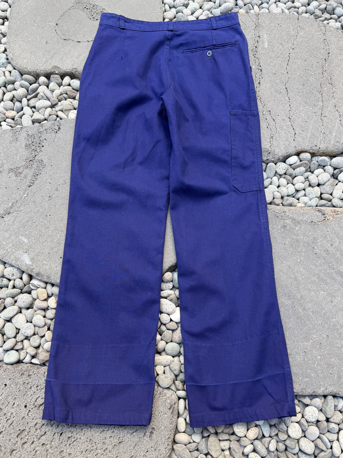 1970s Au Molinel INK BLUE NAVY 프렌치워크팬츠 상품이미지2