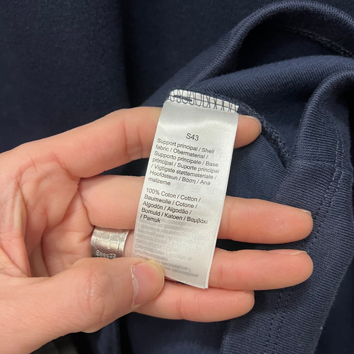 라코스테 크루넥 스웨트 셔츠 원피스 40 L 상품이미지4