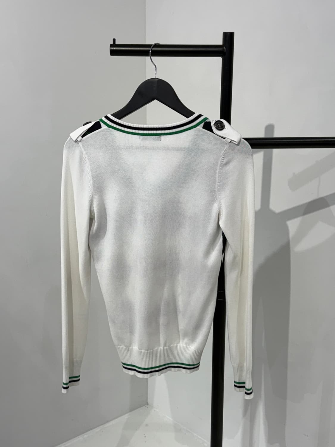 Burberry 버버리 블루라벨 아가일 V넥 니트 38 상품이미지2