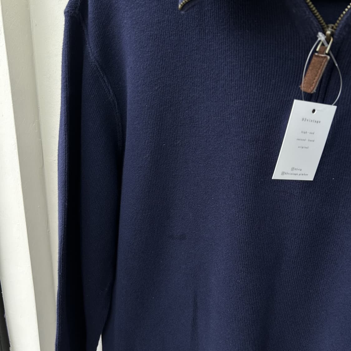 15897 - 폴로 랄프로렌 네이비 반집업 니트 상품이미지3