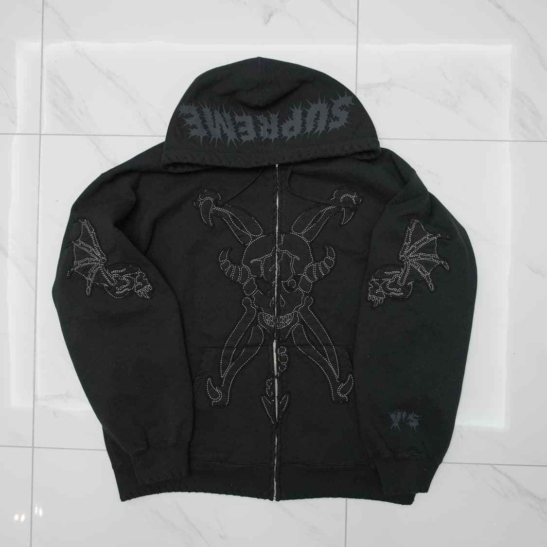 [XL] 슈프림 요지 야마모토 집업 후드 블랙 상품이미지1