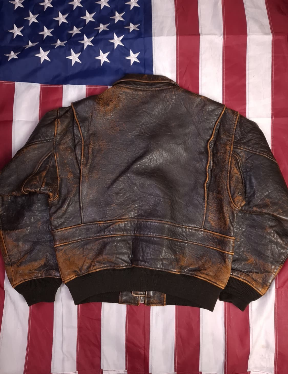 오리지날 아비렉스 미해군 G-2 천연가죽 항공점퍼 상품이미지10