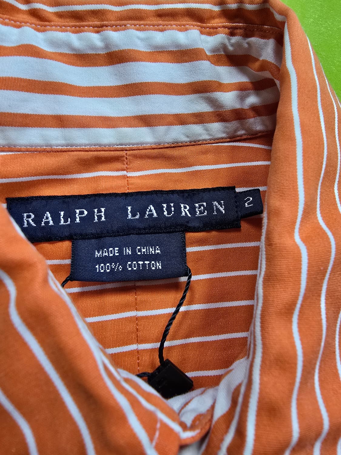 폴로랄프로렌 오렌지 스트라이프 셔츠 (1224) 상품이미지3
