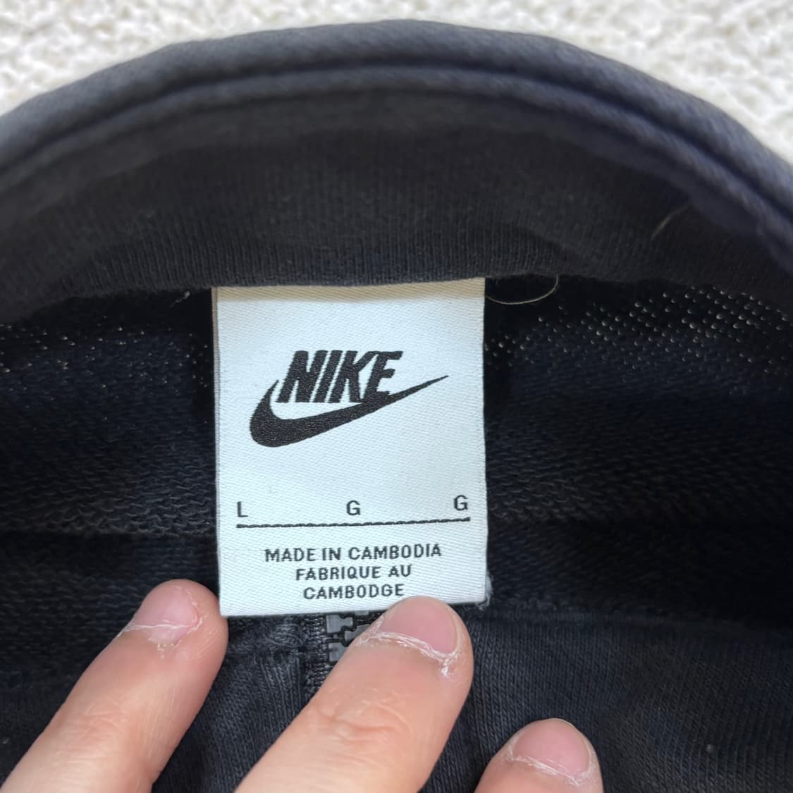 L 나이키 키즈 하프집업 맨투맨 티셔츠 0413E 상품이미지3