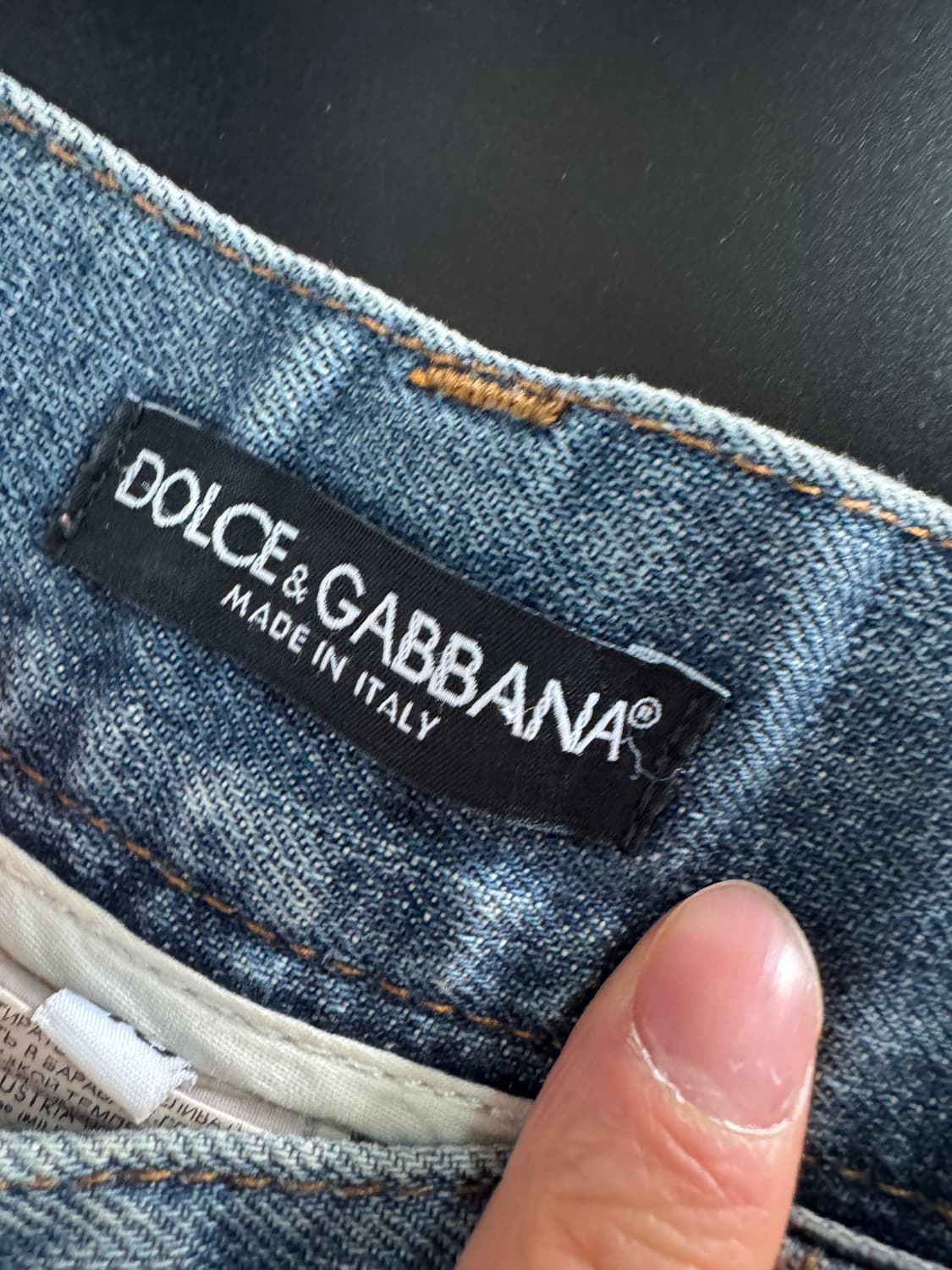 돌체앤가바나 빈티지 워싱 데님팬츠 33.8인치 상품이미지3