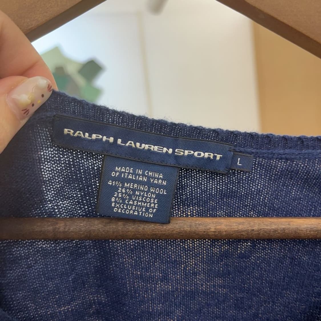 폴로 랄프로렌 멀티포니 메리노울 브이넥 니트 스웨터 85 C06351 상품이미지3