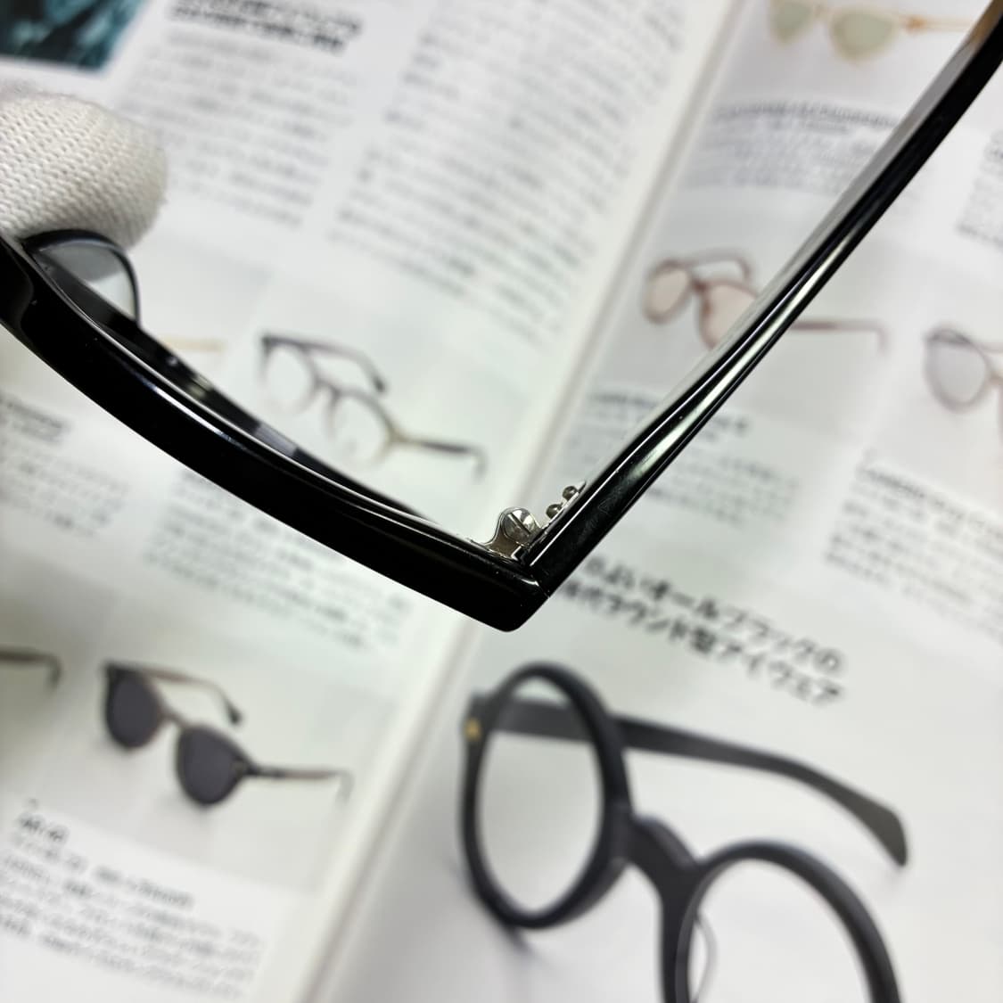 角矢甚治郎作 카도야 진지로 사쿠 셀룰로이드 일본 장인 안경 상품이미지4