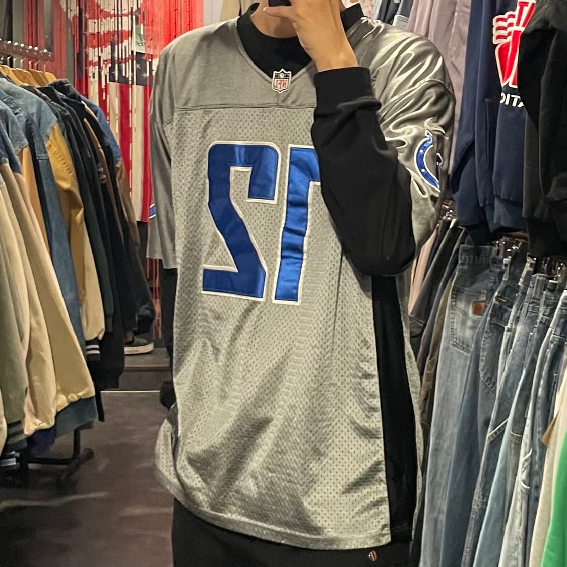 [IM] NFL 인디애나폴리스 콜츠 No.12 LUCK 그레이 반팔져지 상품이미지5