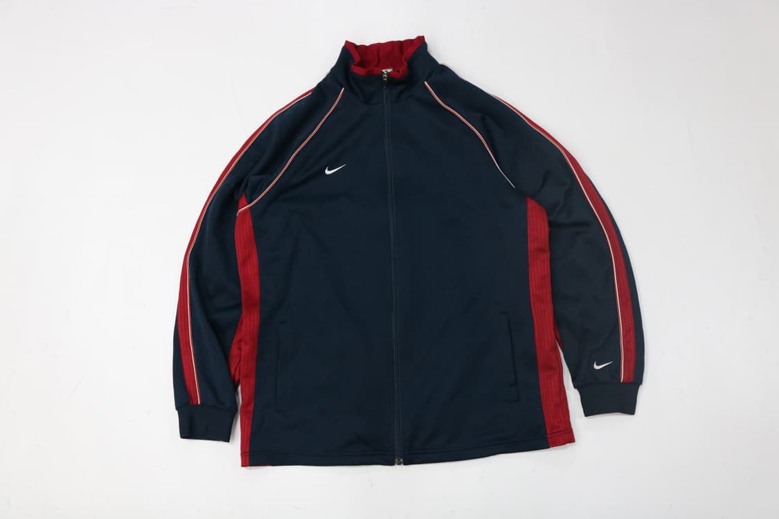 NIKE 00s 나이키 빈티지 사이드라인 립 배색 트랙 자켓 (XL) 상품이미지2