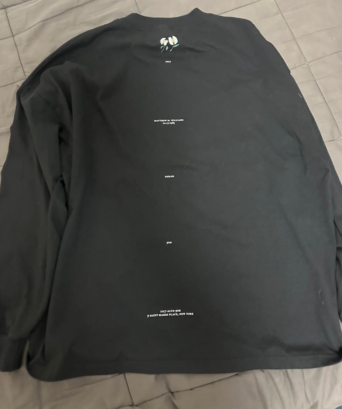 1017 ALYX 9SM Daisy Long Sleeve Tee (L) 상품이미지5