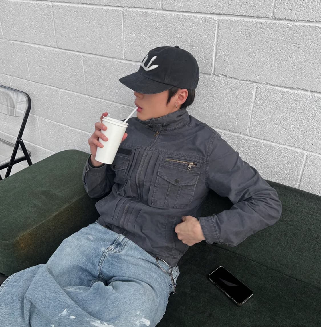 조우 빈티지 워시드 5 포켓 워크 자켓 상품이미지1