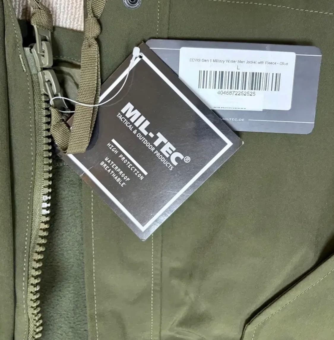 밀텍 ECWCS Gen1 밀리터리 3in1 윈터자켓(L, 새상품) 상품이미지3