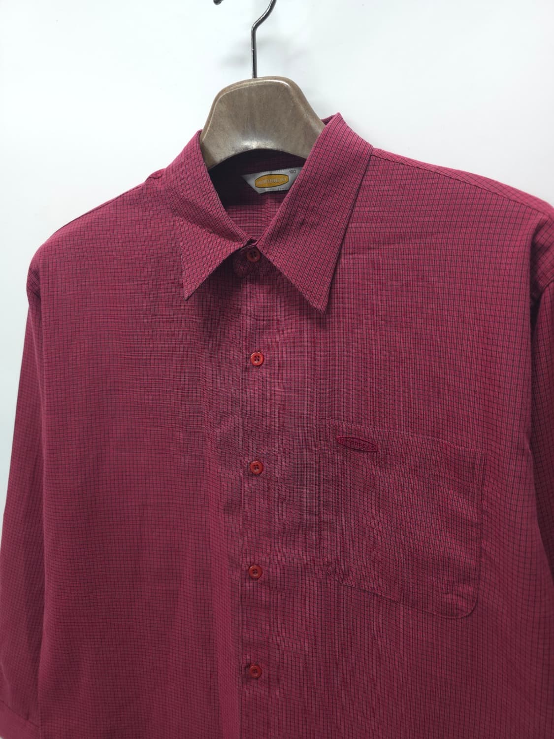 인터메조 레드 잔체크 셔츠 (남성 100) 상품이미지2