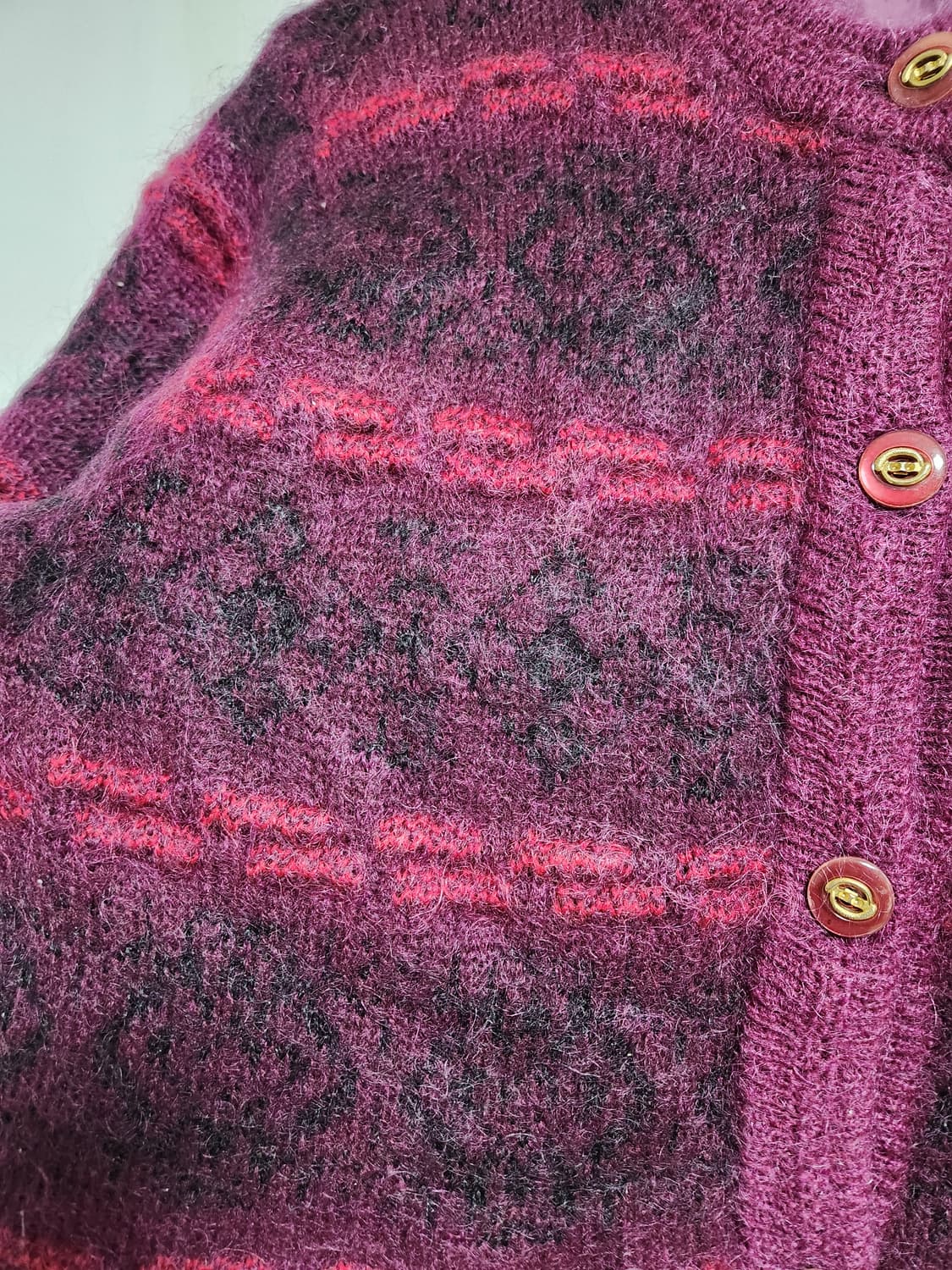 빈티지 손으로 뜬 옛날 니트 스웨터 F 상품이미지3