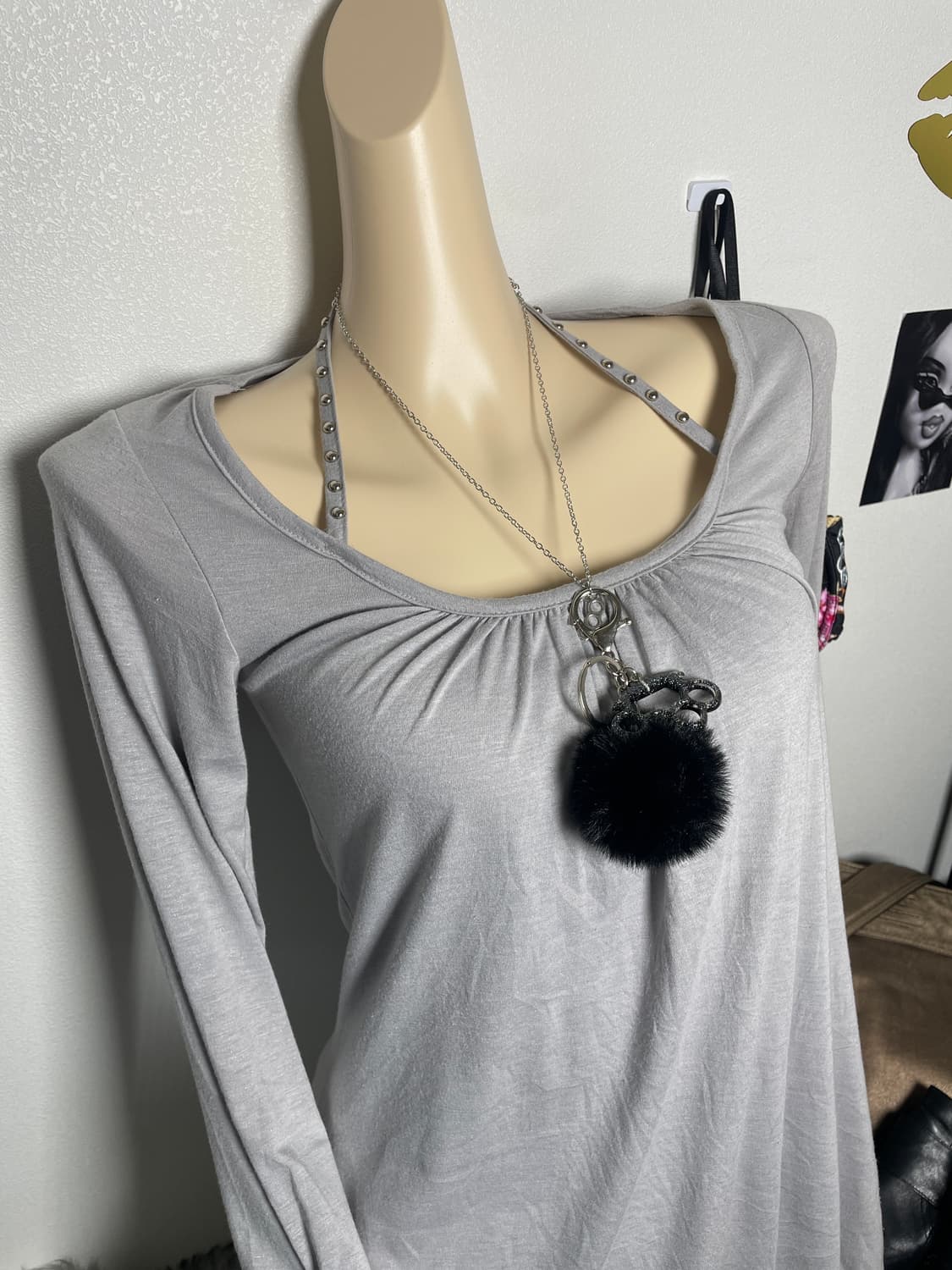 빈티지 갸루 홀터넥 탑 , 원피스 상품이미지2