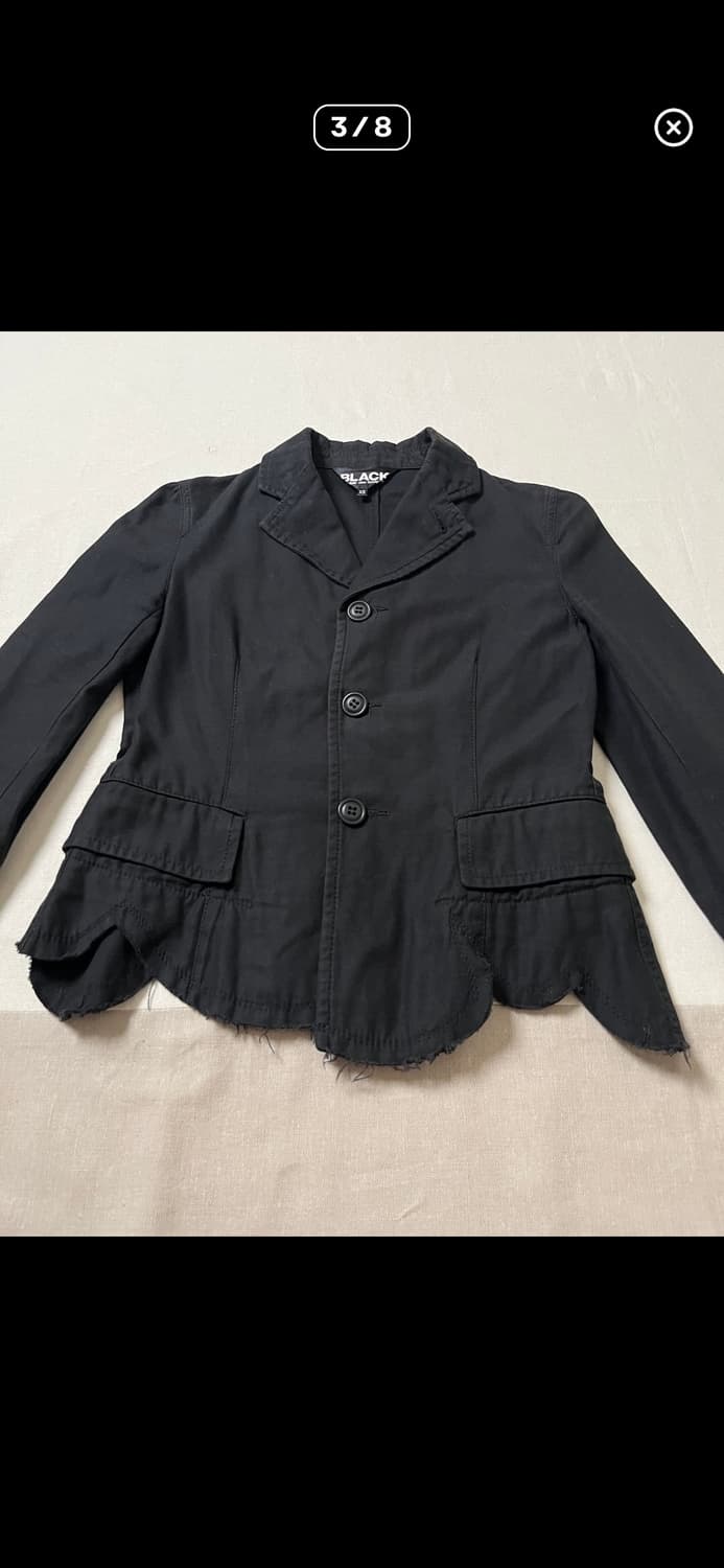 꼼데가르송블랙 컷 오브 자켓 상품이미지3