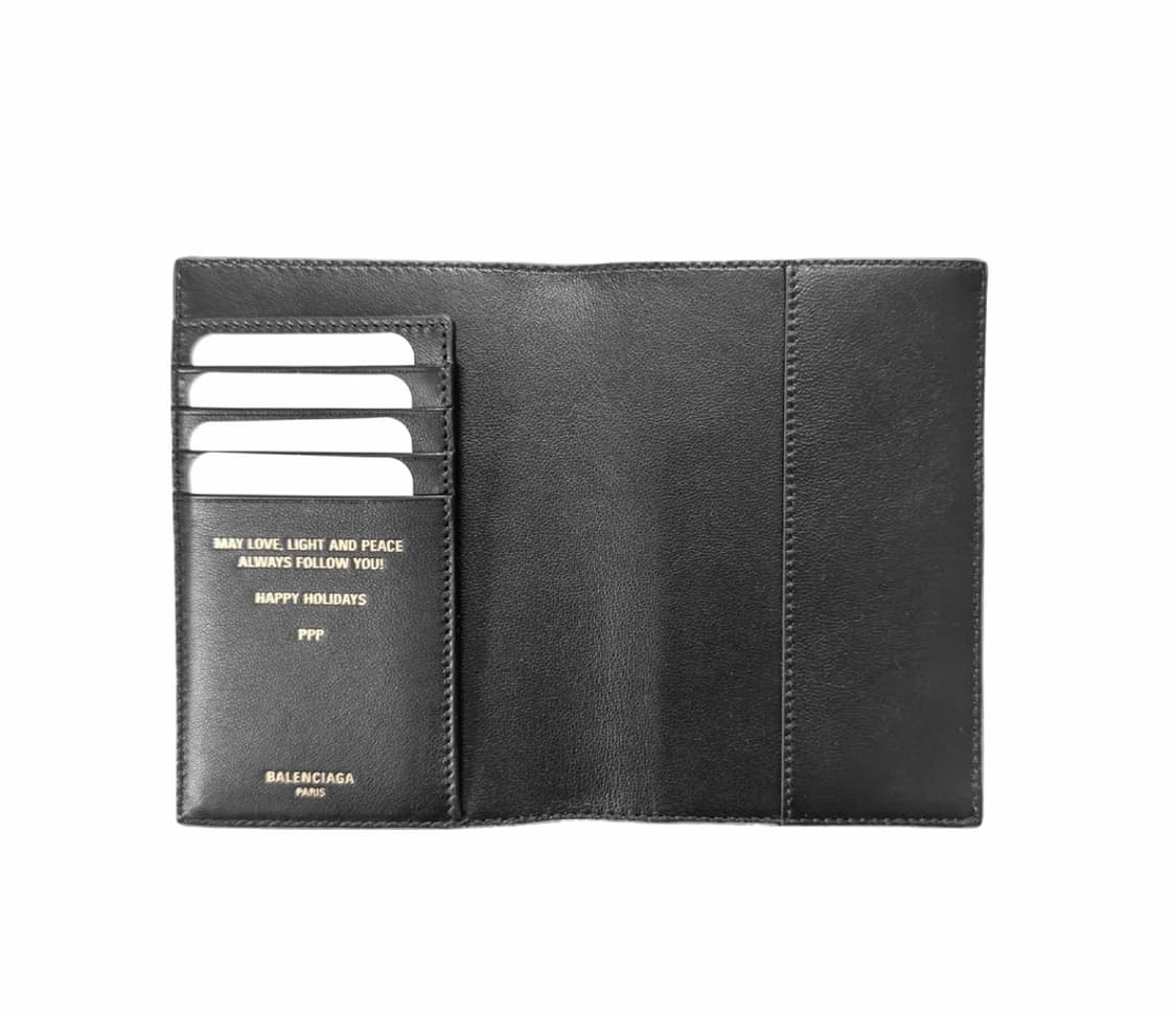 발렌시아가 패스포트 버티컬 홀더 바이폴드 여권 케이스 지갑 다크 그레이 상품이미지3