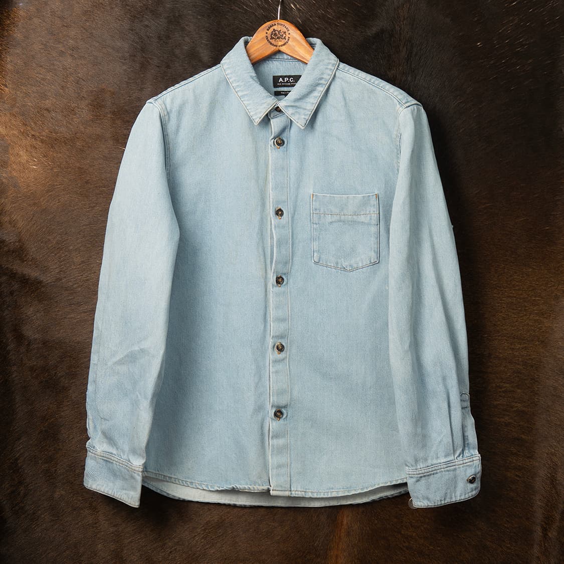 [103] APC 아페쎄 데님셔츠 라이트 인디고  상품이미지1