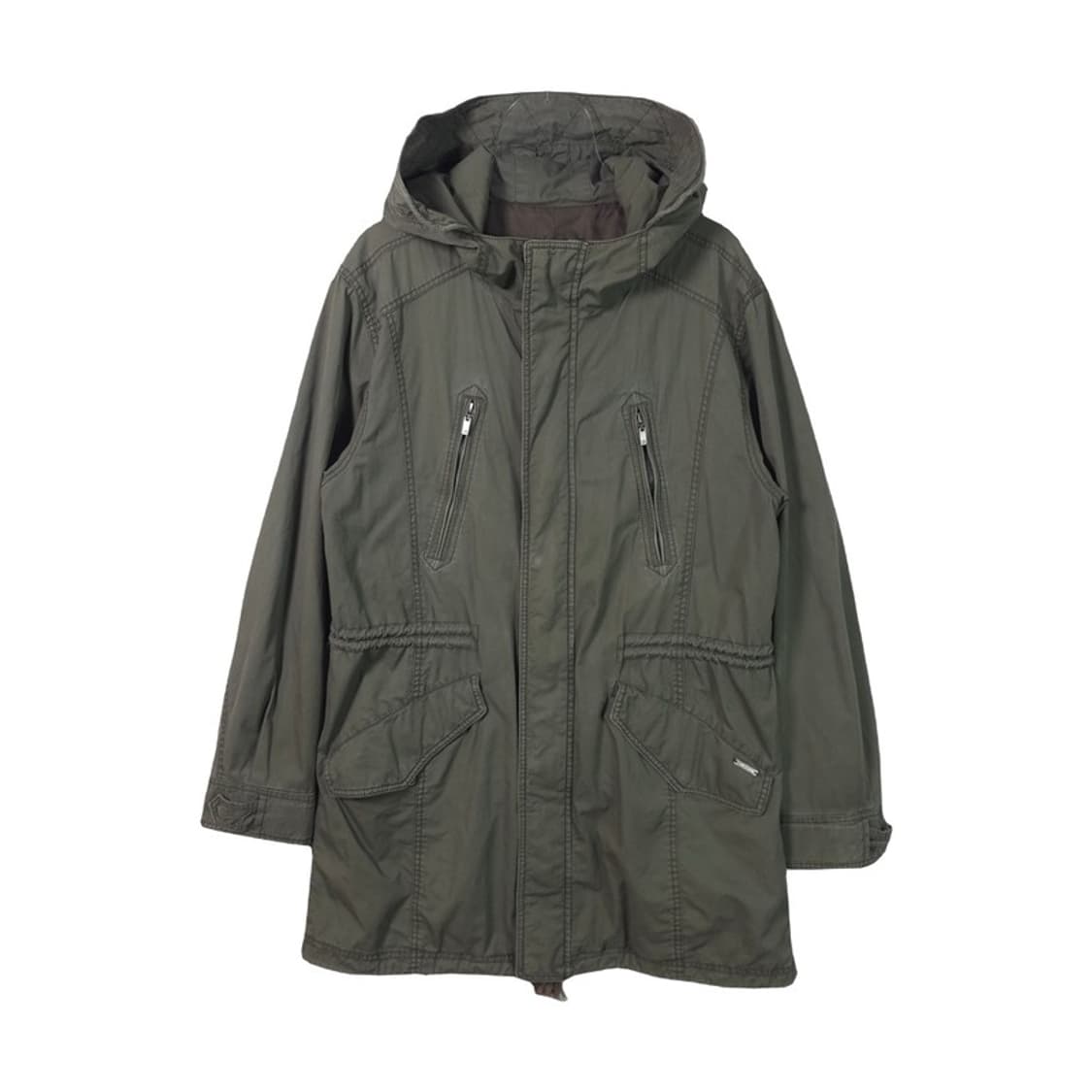 유니온베이 Y2K 빈티지 카키 후드 야상 자켓 XL 상품이미지1