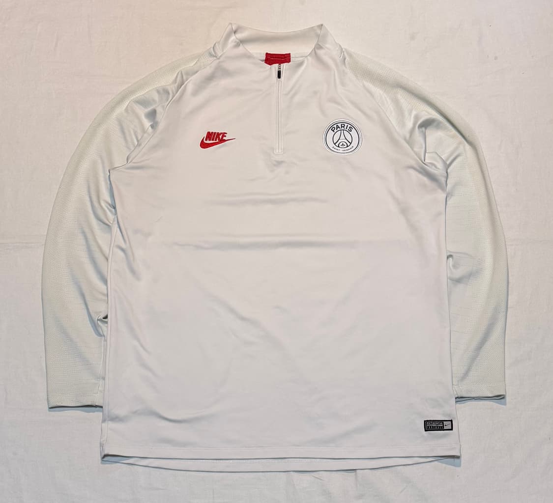 나이키 19-20 파리생제르망 롱슬리브 드릴탑 화이트 상품이미지1