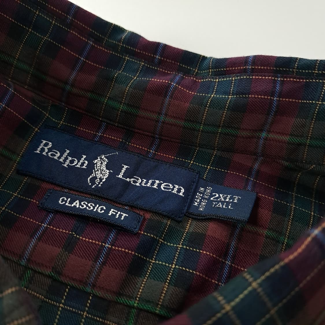 CK300 2XLT 폴로 90s 홍콩판 클래식 타탄체크 셔츠 남방 상품이미지3
