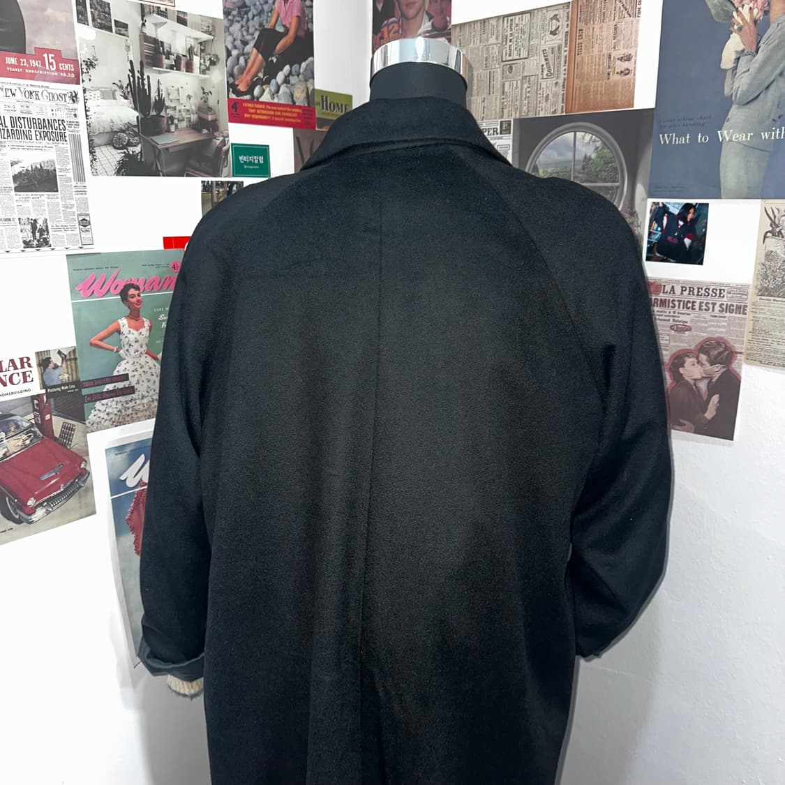 빈티지 미아카르나 퓨어 캐시미어 롱 코트L 상품이미지4