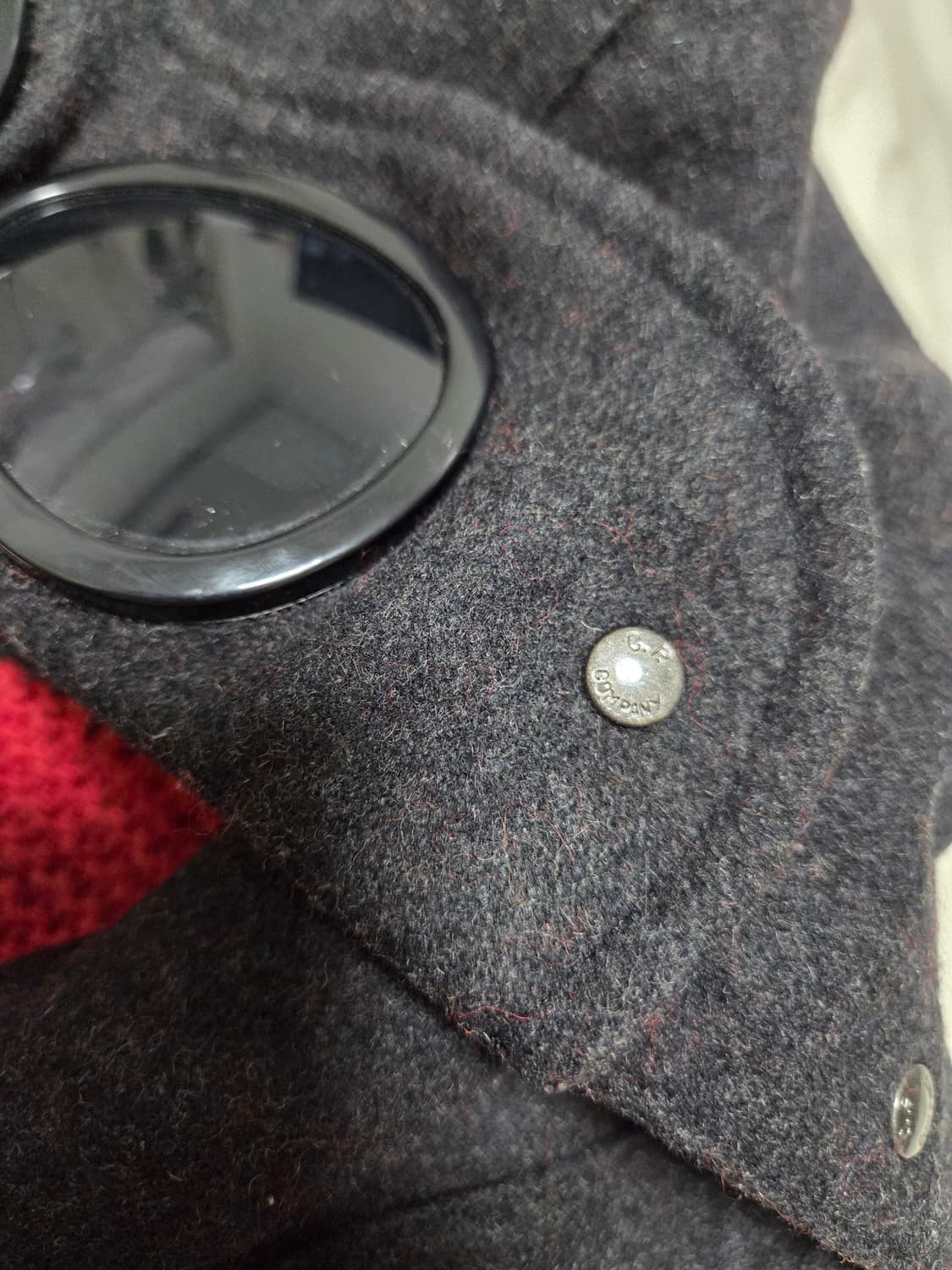 씨피컴퍼니 고글 보카새 니트 후드집업 상품이미지7