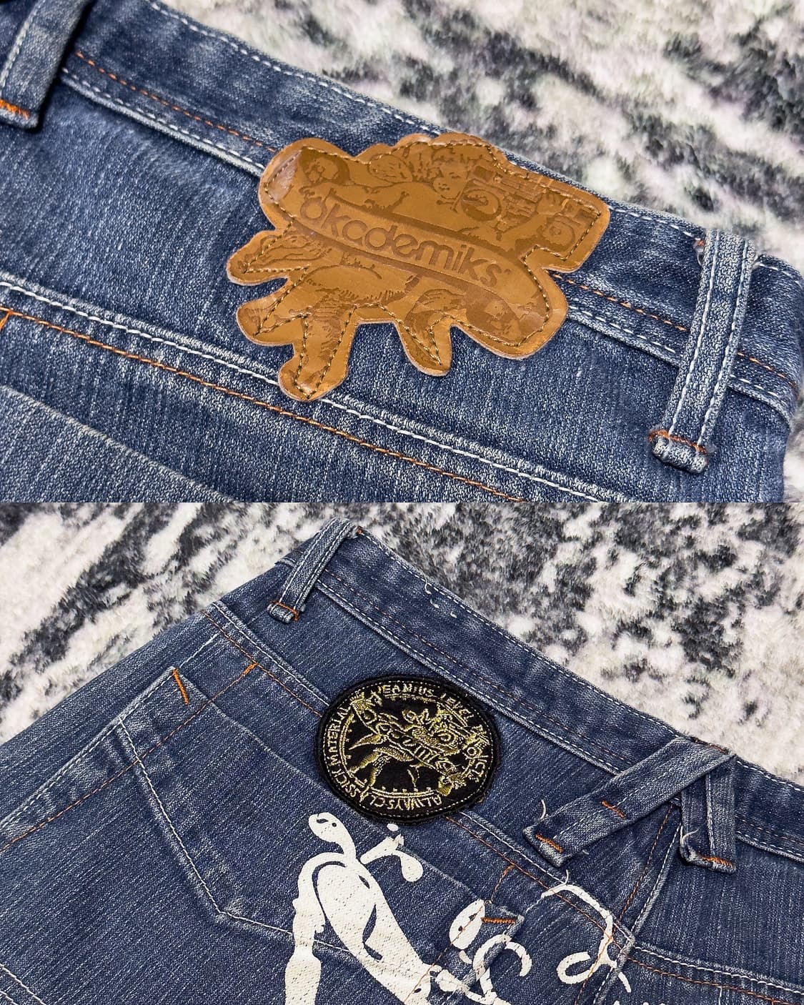 {Akademiks} Back Printing Bermuda Denim  상품이미지10